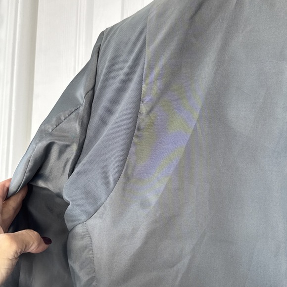 Jos A Bank Linen Tailored Fit 44S Blue‎ Window pane Plaid Men's Blazer EUC - Picture 12 of 16